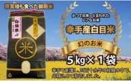 【令和4年産米】幻のお米 日本一美味 と言われた白目米 5kg 503581