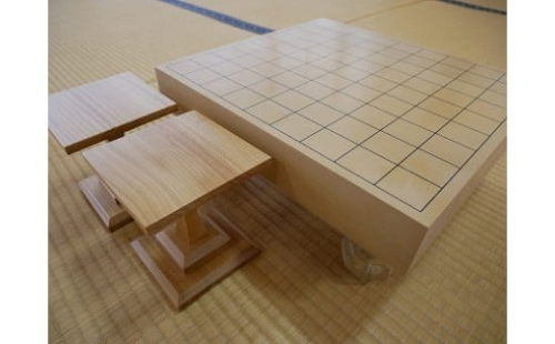 AF-59 【将棋盤】新桂20号接合盤 足付き 駒台セット 505621 - 茨城県 ...