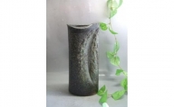【信楽焼】緑彩釉花入れ　花入　花器　花瓶　nha-020