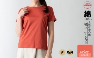 P01oR 極上Tシャツ [レッド] ReMサイズ スピーマコットン 日本製 国産