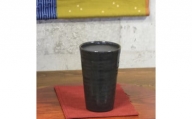 信楽焼 うま泡ビアカップ（黒） 陶器 フリーカップ タンブラー