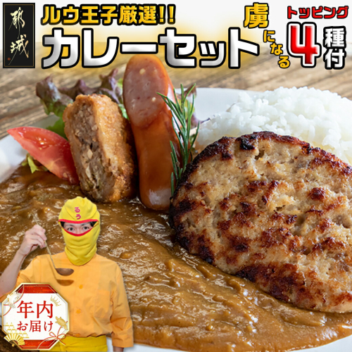 【年内お届け】ルウ王子厳選カレーセット プロが選ぶカレーをも～っと楽しめるトッピング4種付≪2024年12月20日～31日お届け≫_MJ-2707-HNY 507970 - 宮崎県都城市