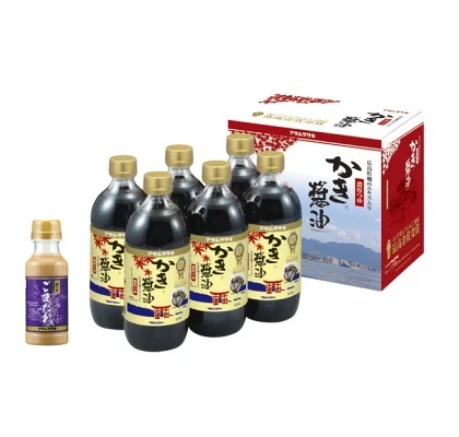 1-12a  かき醤油＆ごまだれ詰め合わせ《45日以内に出荷予定(土日祝除く)》 50908 - 岡山県笠岡市