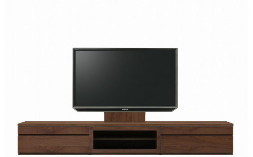 天然木リビング家具ルーア壁掛けセット(ローボード テレビ台・TVボード)★270cm-1D【ウォールナット】 509303 - 福岡県大川市