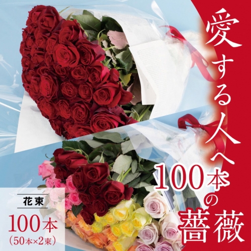 C-10 愛する人へ「１００本の薔薇」（赤） 50963 - 岡山県笠岡市