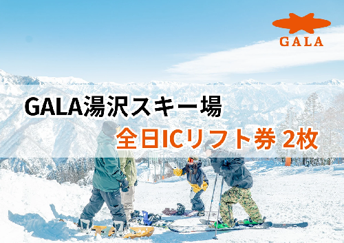 GALA湯沢スキー場【ICリフト券】2枚 窓口に並ばずスムーズにダイレクトイン! 上越新幹線「ガーラ湯沢」駅直結 スキー&スノーボード 子連れでの旅行にも 【レジャー】 509871 - 新潟県湯沢町