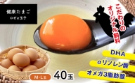 健康たまご ロゼa玉子 40玉 | 玉子 たまご 卵 旨味 Mサイズ Lサイズ 新鮮 卵かけごはん 朝食 こだわり 熊本県 玉名市