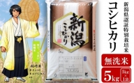 【令和5年産米】望月鉄心が育てた 新潟県特別栽培米 コシヒカリ 無洗米 5kg[ZB467]