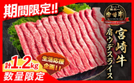 ≪お歳暮・冬ギフト2024≫数量限定 期間限定 宮崎牛 肩ウデ スライス 計1.2kg 肉 牛肉 国産 すき焼き 人気 黒毛和牛 赤身 しゃぶしゃぶ A4 A5 等級 ギフト 贈答 小分け 食品 宮崎県 送料無料_CA49-233-ZO2