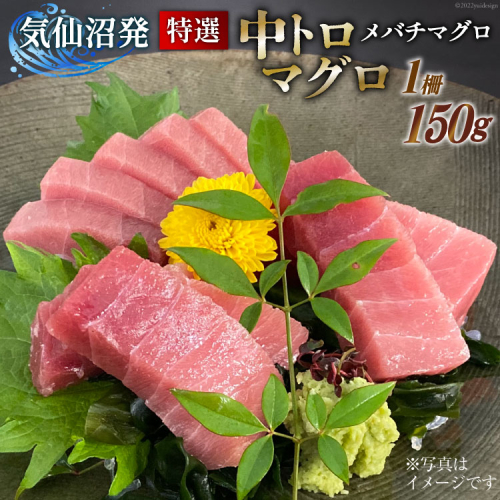 特撰 中トロマグロ（メバチマグロ）１柵 150g [川印　村田漁業 宮城県 気仙沼市 20563398] 魚介 魚 海鮮 まぐろ 鮪 マグロ メバチマグロ トロ とろ 中トロ 刺身 518578 - 宮城県気仙沼市