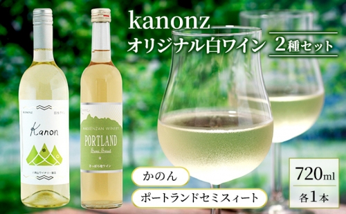kanonzオリジナル白ワイン2種セット 52170 - 北海道仁木町