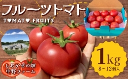 【ふるさと納税】〔予約受付中〕しおかぜの畑 中野ファーム 余市産 フルーツトマト 1kg(2023年初夏発送) 高糖度トマト