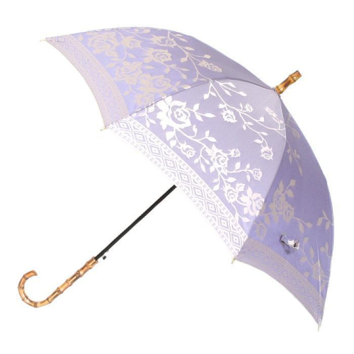 槙田商店【晴雨兼用】長傘 kirie バラ：ロイヤルパープル FAA5037 523983 - 山梨県富士河口湖町