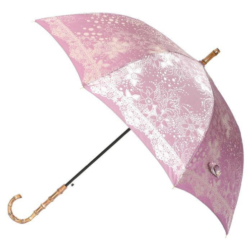 槙田商店【晴雨兼用】長傘 kirie ドットフラワー：アメジスト FAA5038 523988 - 山梨県富士河口湖町