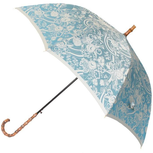 槙田商店【晴雨兼用】長傘 kirie 更紗：レイクブルー FAA5046 523990 - 山梨県富士河口湖町