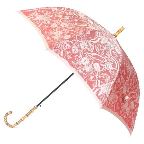 槙田商店【晴雨兼用】長傘 kirie 更紗：ルージュ FAA5045 523992 - 山梨県富士河口湖町
