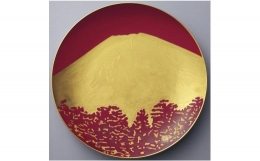 【ふるさと納税】ノリタケ 大飾皿 "赤富士"