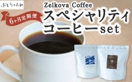 P570-04 【6ヶ月定期便】Zelkova Coffee スペシャルティコーヒーset