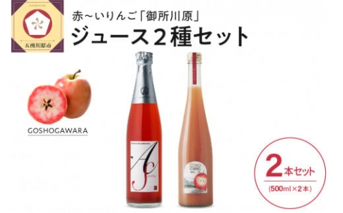 【2022年12月上旬より順次発送】リンゴジュース＆スパークリングジュース500ml×2本 赤～いりんごジュース2種セット飲み比べ青森