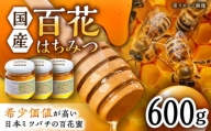 【コクと味わい深い甘み】日本蜜蜂 百花 はちみつ 計600g（200g×3）純粋蜂蜜 /永尾 忠則 [UAS005] 蜂蜜 ハチミツ 日本ミツバチ