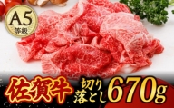 【色んな料理に最適！】A5等級 佐賀牛 切り落とし 670g /焼肉どすこい [UCC011] 牛肉 肉