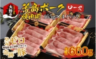 【福井のブランド豚肉】荒島ポーク ロース焼肉用　660g
