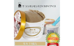 "シンカンセンスゴイカタイアイス"として人気の「スジャータアイスクリーム」のモカフレーバーです。専用BOXにドライアイスを同梱し、新幹線で楽しまれている「カタさ」をなるべく再現して
