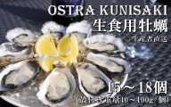 生食用殻付き牡蠣「Ostra Kunisaki」15～18個（殻付き重量40～100g/個）_2112R