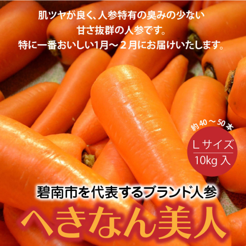 碧南市を代表するブランド人参「へきなん美人」 にんじん 10kg　H017-079 55029 - 愛知県碧南市