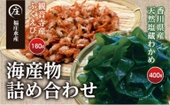 香川県産 海産物 詰め合わせ「ふくえび （40g×4袋）」と「天然湯通し 塩蔵わかめ （200g×2袋）」2024年4月からの配送開始