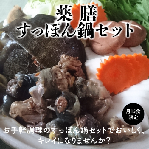 薬膳すっぽん鍋セット 無添加 鍋 冬 コラーゲン エイジングケア スープ 燕の巣 にんじん 金針菜 百合 ナツメ クコの実　H080-032 55226 - 愛知県碧南市