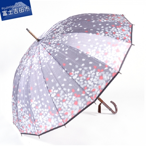 高級雨傘「桜吹雪」紫色 55563 - 山梨県富士吉田市