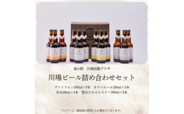 田園プラザの人気地ビールを(ヴァイツェン、カワバエール、雪ほたかピルスナー、IPA)各3本を詰め合わせました。川場ビール:川場村で行っている製造加工工程:麦芽の破砕、発酵、醸造、瓶詰、梱包