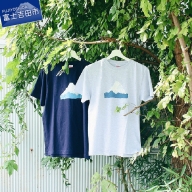 Mt.Fuji T-shirt：Navy/ Gray《MADE IN FUJIYOSHIDA》