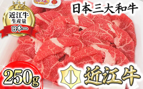 【A4等級以上】近江牛モモすき焼用切落し 250g【DG22W】 557394 - 滋賀県近江八幡市