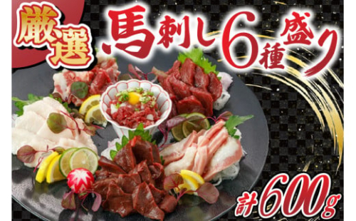 〈令和5年5月出荷〉馬刺し6種 バラエティセット 600g