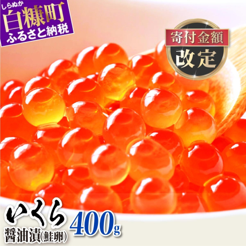 いくら醤油漬（鮭卵）【400g（200g×2パック）】 561671 - 北海道白糠町