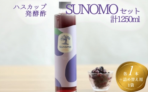 北海道産 ハスカップ 発酵酢 SUNOMO ナチュール 加糖タイプ 計 1250ml 562040 - 北海道新ひだか町