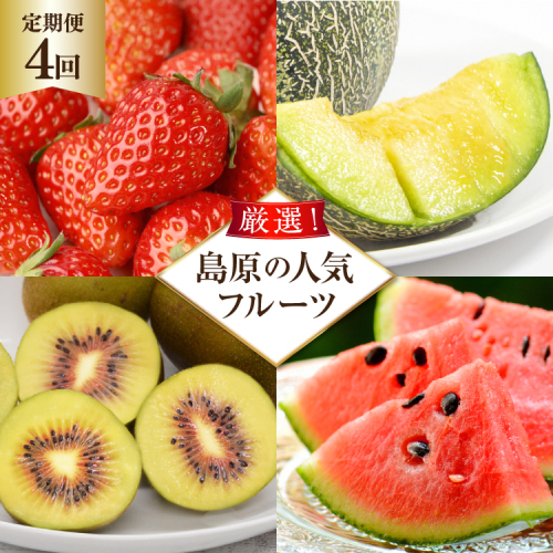 BG083【全4回】厳選！島原の人気フルーツ定期便 562209 - 長崎県島原市