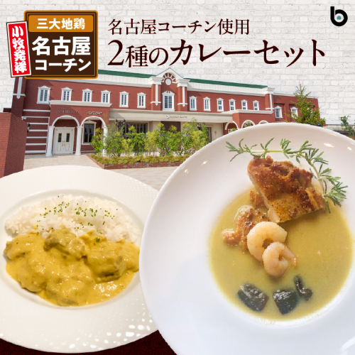 名古屋コーチン2種のカレーセット（各2食）[057M06] 562542 - 愛知県小牧市