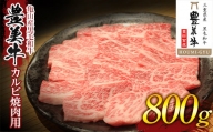 【豊美牛】三重県亀山産 黒毛和牛 牛肉 カルビ 焼肉用 800g F23N-217