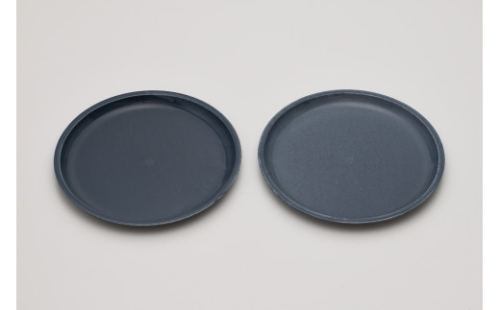 2016/ TY Plate L Set【2016/オリジナル】有田焼 食器 器 皿 大皿 プレート 2枚 グレー シンプル AA70-180 565795 - 佐賀県有田町