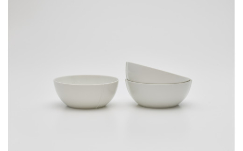 2016/ CM Bowl Set【2016/オリジナル】有田焼 食器 器 鉢 小鉢 ボウル 3個 ホワイト シンプル A40-388 565814 - 佐賀県有田町