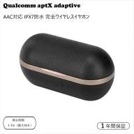 Owltech(オウルテック) Qualcomm aptX adaptive / AAC対応 IPX7防水 完全ワイヤレスイヤホン OWL-SE06-BK　ブラック