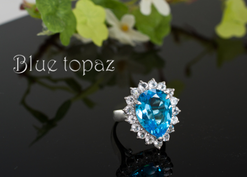 ブルートパーズ　リング　10ct　SV925 567715 - 山梨県甲斐市