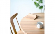 ＹＥＮラウンドテーブル８０  こころ和む丸いダイニングテーブル　杉材　浮造り加工　円テーブル