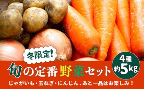 【冬限定！】【2025年12月下旬〜発送】旬の定番野菜セット / じゃがいも ジャガイモ 玉ねぎ 人参 たまねぎ タマネギ にんじん 旬野菜 詰め合わせ / 南島原市 / 長崎県農産品流通合同会社 [SCB059]