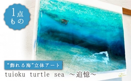 【一点もの】【飾れる海】立体アート『tuioku turtle sea ～追憶～』（53cm×45cm×3cm）＜Studio KAI＞ [CDH020] 571178 - 長崎県西海市