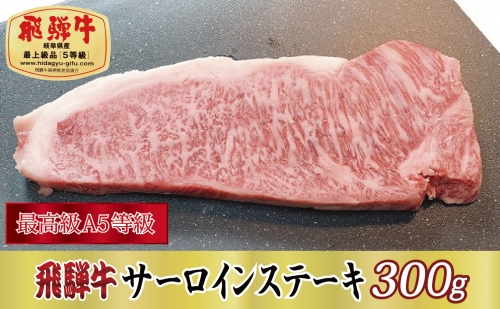 【最高級A5等級】飛騨牛サーロインステーキ300g