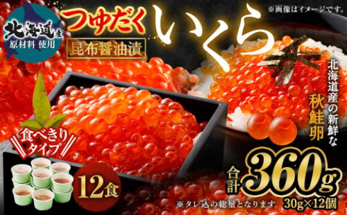 【北海道産原料使用】ぶっかけいくら丼 30g×12個 合計360g 丼用 たれ 醤油 漬け いくら 贅沢 茨城県 神栖市